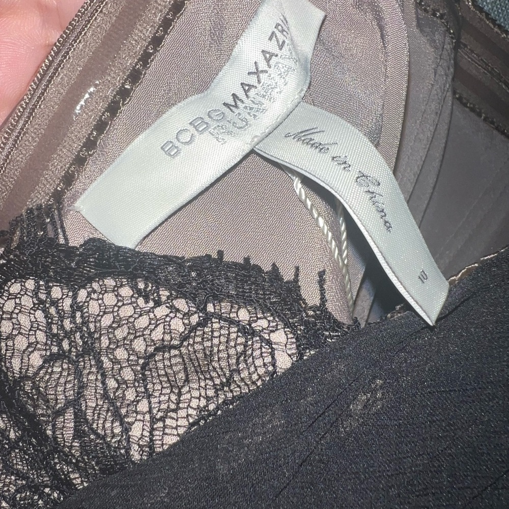 BCBGMaxAzria Runway Strapless Black Lace Dress - Picture 6 of 6